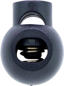 img 4 attached to 🔒 Versatile and Reliable SGT KNOTS Round Spring Cord Lock - Premium Plastic Toggle Stopper for Paracord, Drawstrings, Clothing & More (50 Pack, Black)