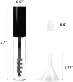 img 1 attached to ✨ Hedume 32 Pack 10ml Empty Mascara Tube with Eyelash Wand, Eyelash Cream Container Bottle with Rubber Inserts and Funnels for Castor Oil, DIY Cosmetics - Enhancing Discoverability!