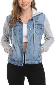 img 4 attached to 🧥 MISS MOLY Jacket Women's Packets: Trendy Coats, Jackets & Vests for Women's Clothing