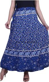 img 3 attached to 👗 Cotton Jaipuri Printed Women's Clothing and Skirts - Exquisite Collection by Rajwada Fashion