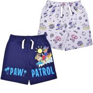 🐾 paw patrol boys' nickelodeon 2-pack drawstring shorts set logo