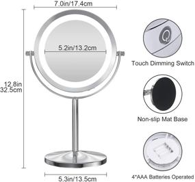 img 1 attached to Gospire Adjustable Lighted Magnifying Dimmable