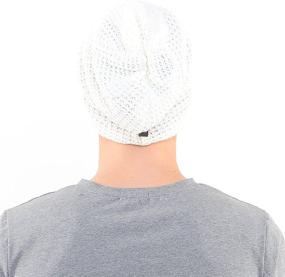 img 1 attached to FORBUSITE Mens Slouchy Long Beanie Knit Cap: Oversized Stylish Hat for All Seasons