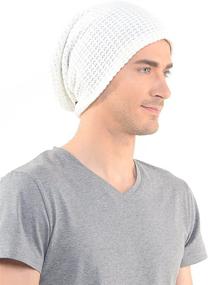 img 2 attached to FORBUSITE Mens Slouchy Long Beanie Knit Cap: Oversized Stylish Hat for All Seasons