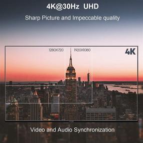 img 1 attached to 🔌 Переключатель HDMI 4K, TESmart 5-портовый интеллектуальный переключатель HDMI 5x1 - поддерживает 4K, Full HD1080P, 3D с ИК-пультом дистанционного управления - идеально подходит для Xbox, PS4, HDTV, Blu-Ray, DVD, DVR Player - Черный - HD 4K 3D Совместимый 1080P.
