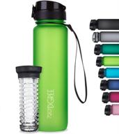 🚴 720°dgree water bottle "uberbottle" + fruit infuser - 1l - bpa-free, leakproof - reusable tritan sports bottle for fitness, workout, bike, outdoor, yoga, hiking - lightweight, sustainable - enhanced seo logo