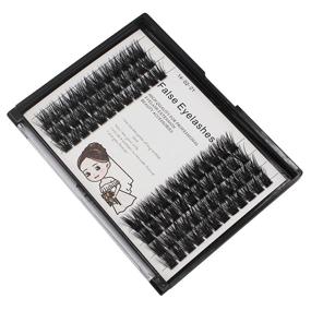 img 3 attached to 👁️ Bodermincer 84 Clusters Large Pack D Curl Volume Lashes - DIY Eyelash Extension for Home Use - Individual Lash Set - Segmented False Eyelash for Girls and Women (10mm)