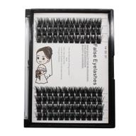 👁️ bodermincer 84 clusters large pack d curl volume lashes - diy eyelash extension for home use - individual lash set - segmented false eyelash for girls and women (10mm) logo