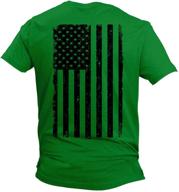 distressed black usa flag charcoal men's clothing logo