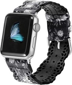 img 3 attached to Прозрачные кружевные кожаные ремешки Secbolt, совместимые с Apple Watch Band 38 мм 40 мм 42 мм 44 мм iWatch SE 6 5 4 3 2 1 - модный ремешок для женщин