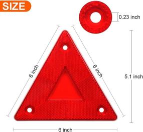 img 3 attached to Enjoyist Reflector Warning Vehicle Triangle
