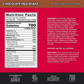 img 3 attached to BSN TRUE MASS Protein Chocolate Milkshake