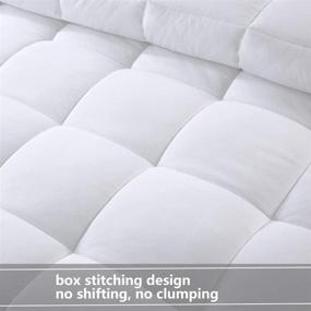 img 2 attached to White Reversible All Season Lightweight Comforter - CottonHouse Full 🛏️ Size (82x86) with Down Alternative Fill, Machine Washable, 8 Corner Tabs