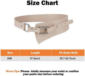 img 3 attached to FIORETTO Fashion Leather Waistband Vintage Women's Accessories