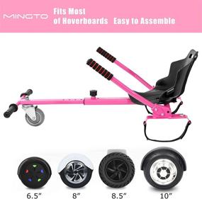 img 2 attached to 🏎️ Mingto Go Kart with Adjustable Hoverboard Seat Attachment - Suitable for All Ages | Fits All Hoverboards (Hoverboard Not Included)