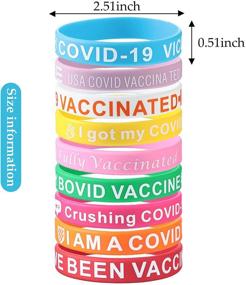 img 3 attached to 🌈 Colorful Waterproof Silicone Wristbands: 36-Piece Set for Adults, Teens, and Youth - Chic Style