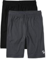 🏀 top-quality boys' 2 pack uniform basketball shorts - perfect for mix and match uniforms, mesh performance for optimal comfort - 2 pack logo