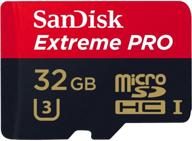 💾 sandisk extreme pro 32 gb microsd uhs-i card: top-notch storage solution logo