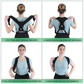 img 1 attached to 👍 Improve Posture and Banish Neck Hump with Posture Corrector Upper Back Brace - Best Solution for Scoliosis and Slouching - Comfortable Wearable Under Clothes for Men and Women