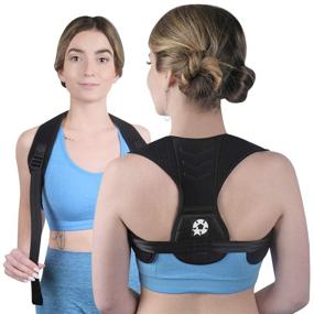 img 4 attached to 👍 Improve Posture and Banish Neck Hump with Posture Corrector Upper Back Brace - Best Solution for Scoliosis and Slouching - Comfortable Wearable Under Clothes for Men and Women