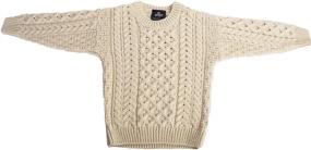 img 3 attached to Childs Irish Merino Sweater Natural