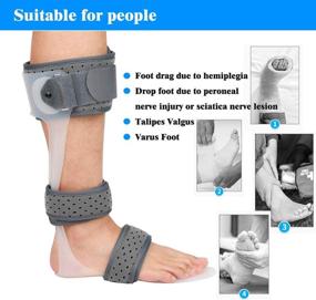 img 2 attached to 🦵 Enhance Mobility with AFO Foot Drop Brace: Medical Ankle Foot Orthosis Support for Postural Correction (Left/M)