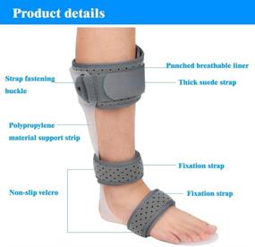 img 3 attached to 🦵 Enhance Mobility with AFO Foot Drop Brace: Medical Ankle Foot Orthosis Support for Postural Correction (Left/M)