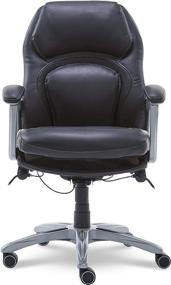 img 1 attached to 💺 Serta Wellness by Design: Back in Motion Technology Ergonomic Office Chair for Lumbar Support, Mid, Black