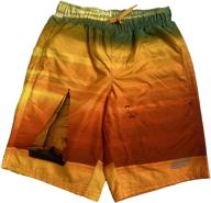 🏖️ quick dry boys beach swim trunks/board shorts for surf zone logo