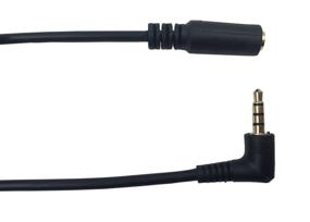img 1 attached to 🔌 CERRXIAN 1Ft 3.5mm 4 Pole Male to Female Gold Plated Stereo Audio Cable Headset Extension (2-Pack) - Ideal for Phones, Headphones, Speakers, Tablets, PCs, MP3 Players & More