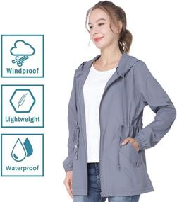 img 2 attached to 🧥 JTANIB Windbreaker: A Stylish and Waterproof Women's Clothing Essential