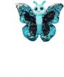 booboolala blue reversible sequin butterfly logo