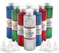 glitter glue crafts green silver logo