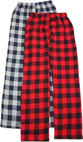 img 1 attached to 👕 Hanes Flannel 2 Pack 02006 Tartan: Cozy and Stylish Plaid Flannels for All-Day Comfort