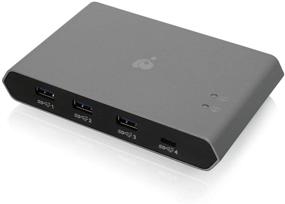 img 1 attached to Efficiently Switch and Power USB-C Keyboard, Mouse, and Peripherals with IOGEAR USB-C 2-Port Switch (GUS4C2), 2x4