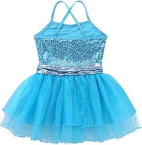 img 1 attached to 🩰 CHICTRY Kids Sequin Ballet Dance Dress Gymnastics Tutu Leotard - Fashionable Clothing