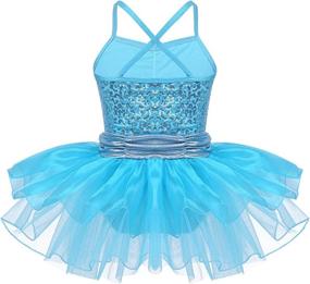 img 3 attached to 🩰 CHICTRY Kids Sequin Ballet Dance Dress Gymnastics Tutu Leotard - Fashionable Clothing