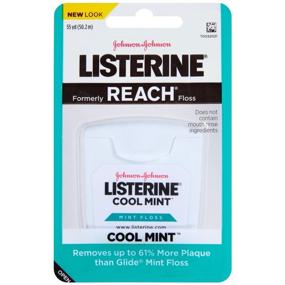 img 1 attached to 🦷 Enhance Oral Hygiene with Listerine Dental Floss, Cool Mint, 6 Count