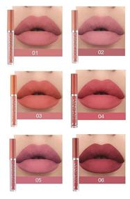 img 1 attached to 💄 6 Color Matte Liquid Lipstick Makeup Set, Long-Lasting Matte Velvety Formula, Non-Stick Cup, Fade-Resistant, Waterproof Lip Gloss (B)