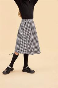 img 2 attached to Plaid Skirt Elastic Waist Winter