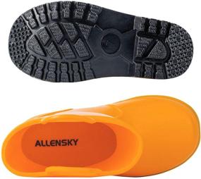 img 2 attached to 🥾 ALLENSKY Handles Toddler Waterproof Boots in Orange – Sturdy Boys' Shoes for Outdoor Adventures