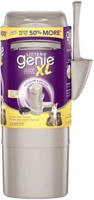 img 4 attached to Eliminate Odors with Litter Genie XL Pail 🐱 - Ultimate Cat Litter Disposal System with Refill Included