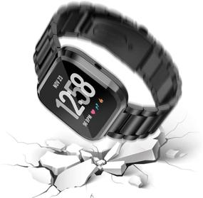 img 1 attached to Maxjoy Compatible Stainless Wristband Protective Wearable Technology