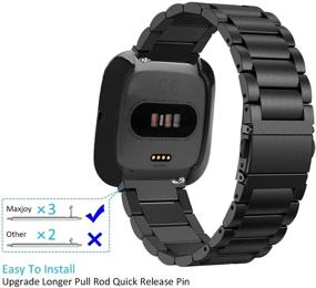 img 2 attached to Maxjoy Compatible Stainless Wristband Protective Wearable Technology