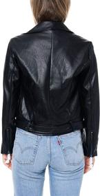 img 2 attached to Elodie Womens Leather Jacket BLACK