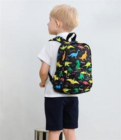 img 2 attached to 🦕 Colorful Preschool Dinosaur Backpacks - Stylish Backpacks for Kids