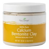 plant therapy calcium bentonite clay: natural deep pore cleansing mask for facial, body, and hair - 16oz logo