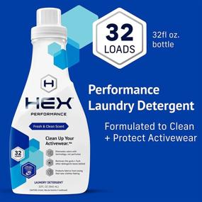 img 3 attached to 👕 HEX Performance Laundry Detergent: Fresh & Clean, Designed for Activewear, Eco-Friendly, Concentrated Formula - 32 Loads (Pack of 1)