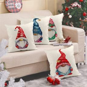 img 1 attached to ArtSocket Christmas Watercolor Decorative Pillowcases