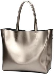 img 4 attached to Covelin Genuine Leather Shoulder Handbag: Stylish Women's Handbags & Wallets in Shoulder Bags
